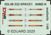 Eduard 3DL48232 A6M-2K seatbelts SPACE EDUARD 1:48