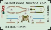 Eduard 3DL48234 Jaguar GR.1 / GR.1A seatbelts SPACE AIRFIX 1:48