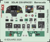 Eduard 3DL48235 Barracuda SPACE TRUMPETER 1:48