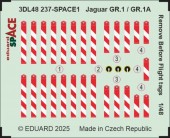 Eduard 3DL48237 Jaguar GR.1 / GR.1A Remove Before Flighth tags SPACE AIRFIX 1:48