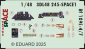 Eduard 3DL48245 Bf 109E-4/7 SPACE TAMIYA 1:48