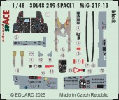 Eduard 3DL48249 MiG-21F-13 black SPACE 1/48 for Eduard 1:48