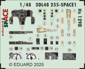 Eduard 3DL48255 Hs 129B SPACE for Takom 1:48