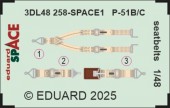 Eduard 3DL48258 P-51B/C seatbelts SPACE 1:48