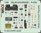 Eduard 3DL48263 P-47N SPACE for Miniart 1:48