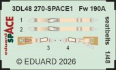 Eduard 3DL48270 Fw 190A seatbelts SPACE 1:48