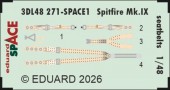 Eduard 3DL48271 Spitfire Mk.IX seatbelts SPACE 1:48