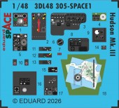 Eduard Accessories 3DL48305 Hudson Mk.III SPACE for ICM 1:48