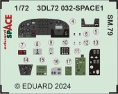 Eduard 3DL72032 SM.79 SPACE ITALERI 1:72