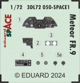 Eduard 3DL72050 Meteor FR.9 SPACE AIRFIX 1:72