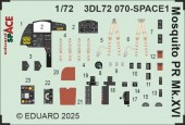 Eduard 3DL72070 Mosquito PR Mk.XVI SPACE 1/72 for Special Hobby 1:72