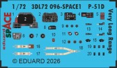 Eduard Accessories 3DL72096 P-51D Very Long Range SPACE for Arma Hobby 1:72