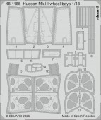 Eduard Accessories 481185 Hudson Mk.III wheel bays for ICM 1:48