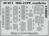 Eduard 49071 MiG-21PF seatbelts FABRIC 1:48