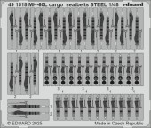 Eduard 491518 MH-60L cargo seatbelts STEEL ICM 1:48