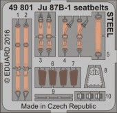 Eduard 49801 Ju 87B-1 seatbelts STEEL for Airfix 1:48