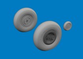 Eduard 624006 Spitfire Mk.VIII wheels 4spoke AIRFIX 1:24