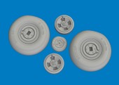 Eduard 624006 Spitfire Mk.VIII wheels 4spoke AIRFIX 1:24