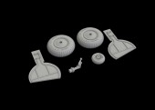 Eduard 632150 Bf 108 wheels for Eduard 1:32