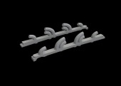 Eduard 632182 Yak-9T exhaust stacks PRINT for ICM 1:32