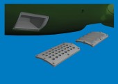 Eduard Accessories 632218 P-51B/C nose perforated panels PRINT for Eduard 1:32