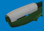 Eduard Accessories 632225 P-51B/C top cowling PRINT for Eduard 1:32