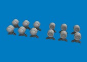 Eduard Accessories 635054 WWII German lamp headlights PRINT 1:48