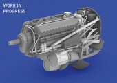 Eduard 6481069 P-40E engine PRINT EDUARD 1:48