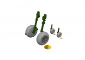 Eduard 6481136 P-40N wheels block tread EDUARD 1:48