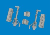 Eduard 6481142 P-40N undercarriage legs PRINT 1/48 for Eduard 1:48