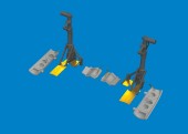 Eduard 6481142 P-40N undercarriage legs PRINT 1/48 for Eduard 1:48