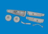 Eduard 6481143 P-40N tail wheel bay PRINT 1/48 for Eduard 1:48