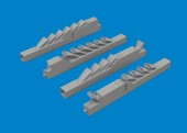 Eduard 6481147 Ju 88A exhaust stacks PRINT 1/48 for Eduard / ICM 1:48