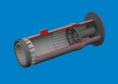 Eduard 6481149 MiG-21F exhaust nozzle PRINT for Eduard 1:48