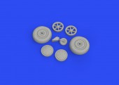 Eduard 648713 SBD-5 wheels for ACCURATE MINIATURES/REVELL 1:48