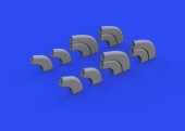 Eduard 648805 Yak-9D exhaust stacks PRINT for ZVEZDA 1:48