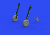 Eduard 648808 A6M wheels w/smooth tire for EDUARD 1:48