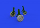 Eduard 648934 J-35 Draken wheels Type 1 HASEGAWA 1:48