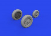 Eduard 648968 J-35 Draken wheels Type 2 HASEGAWA 1:48