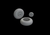 Eduard 648990 P-51B/C wheels diamond tread 2 EDUARD 1:48