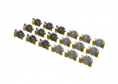 Eduard 653021 IJN Type 96 25mm AA gun (triple) PRINT 1:350