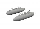 Eduard 672374 P-51D 108gal paper drop tanks PRINT 1:72