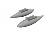 Eduard 672376 P-51D 165gal fuel tanks PRINT 1:72
