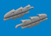 Eduard 672409 Spitfire Mk.V three-stacks exhaust fishtail PRINT TAMIYA 1:72