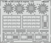 Eduard 73860 B-24D cockpit & engines for Airfix 1:72