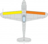 Eduard CX676 Bf 109G wings leading edge wavy lines 1:72