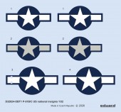 Eduard Accessories D32024 P-51B/C US national insignia for Eduard 1:32