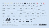 Eduard D48119 P-40E stencils EDUARD 1:48
