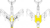 Eduard Accessories EX1192 MiG-17F surface panels for Kinetic 1:48