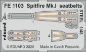 Eduard FE1103 Spitfire Mk.I seatbelts STEEL for Airfix 1:48